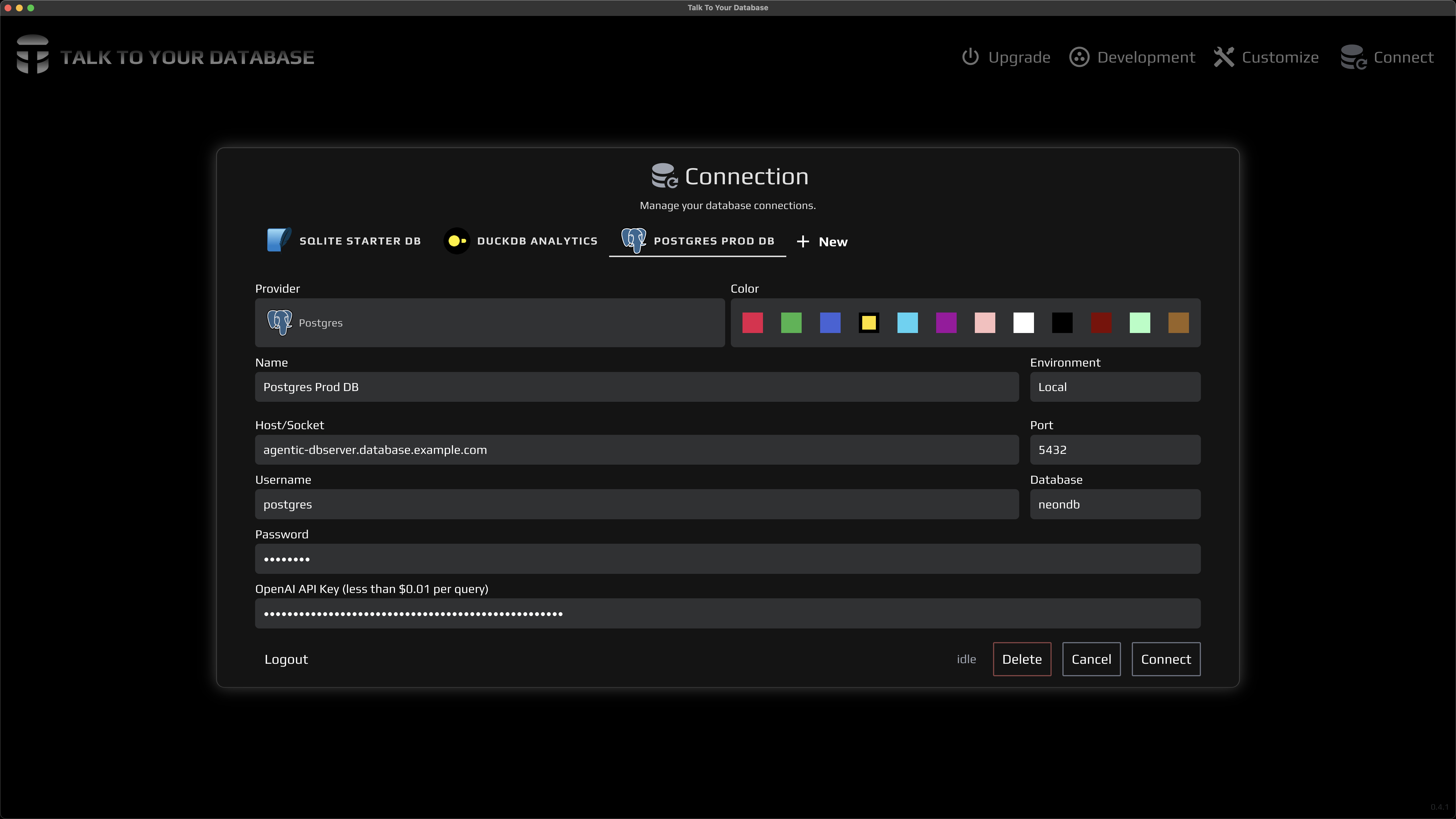 Connect your database